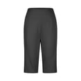 thumbnail image 5 of Gunia Casual Capri Pants For Women High Waisted 14" Knee Length With Pockets Athletic Casual Shorts Summer Capris Pants, 5 of 6