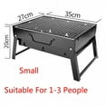 thumbnail image 4 of Portable Bbq Grill Charcoal Large Portable Bbq Barbecue Steel Charcoal Grill Outdoor Patio Garden Party, 4 of 9