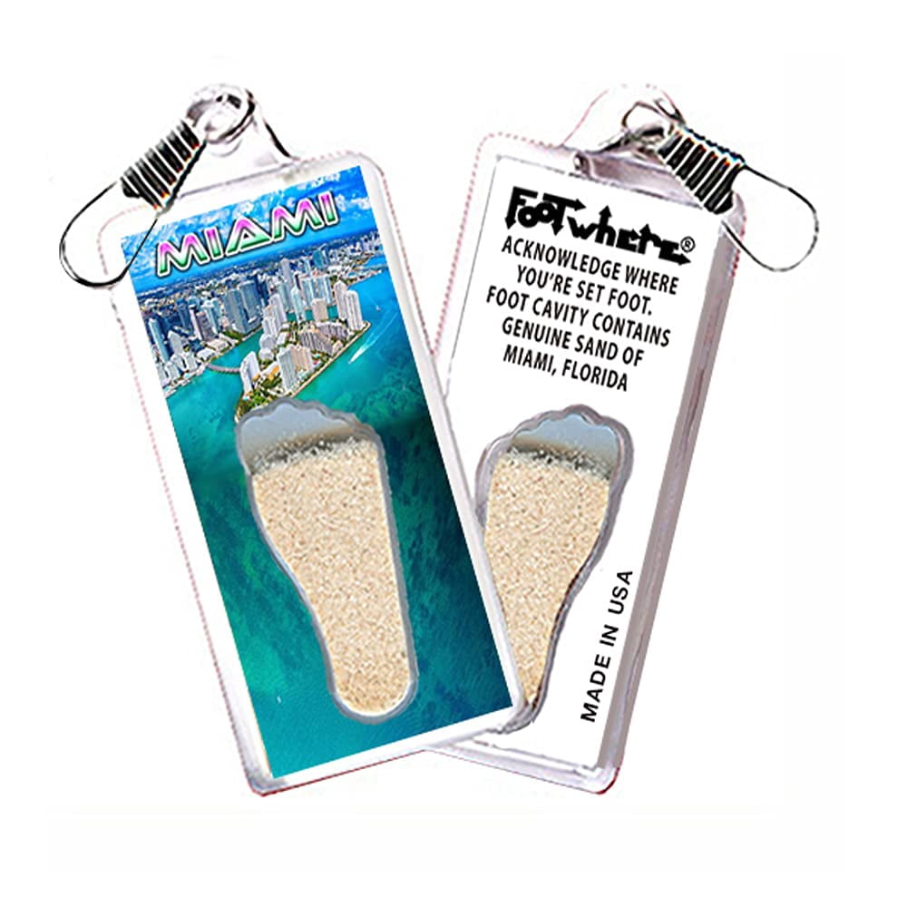 Miami FootWhere® Souvenir Lanyards. (MSB300 - Assorted) 6 Piece Set.