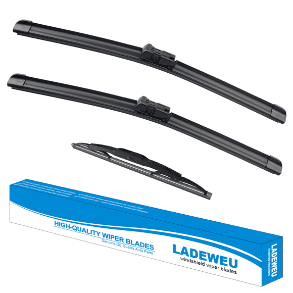 3 Wipers 24"+17"+13" for GMC Terrain 2010-2017 Chevrolet Equinox 2010-2017 All Weather Original Equipment Replacement Front with Rear Windshield Wiper Blades Set (Pack of 3)