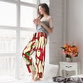 thumbnail image 5 of Salouo red Fruit Print Women's Pajama Pants Casual Loose Sweatpants PJs Flowy Pants Drawstring Palazzo for Women Wide Leg Pants Lounge Pajama-X-Large, 5 of 6