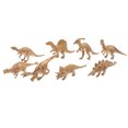 thumbnail image 4 of 8Pcs Decorative Dinosaur Models Simulation Toys Desktop Adornments (Golden), 4 of 8