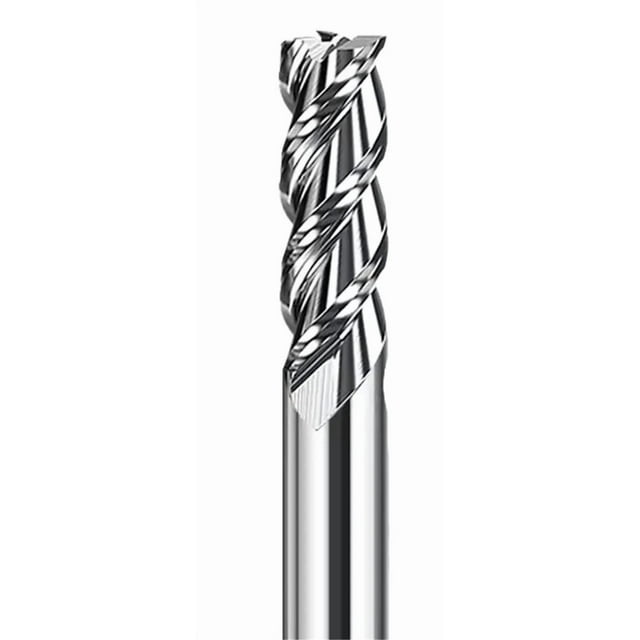 End Mill 3 Flutes Aluminum Milling Cutter High Performance Machining Tool Tungsten Carbide Coated , High Precision