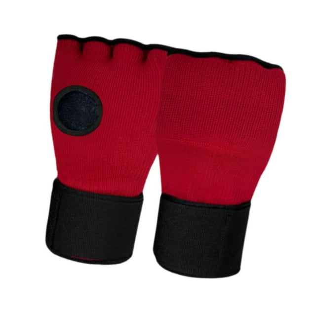Guantes internos de boxeo guantes acolchados de medias s ajustables para niños de MMA Sports Rojo