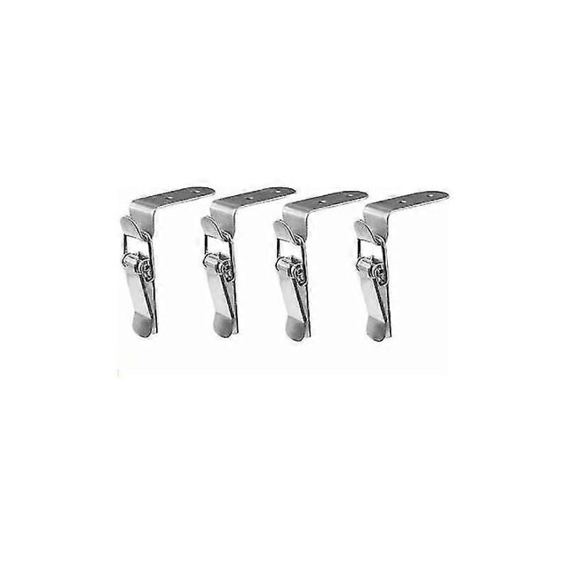 4Pcs Toggle Latch, Lever Catch Spring Latch Latch Toggle Stainless Steel for Tool Chest, Lever Lock, Drawer, Toolbox, Cupboard, Cabinet, Box (4PCS)