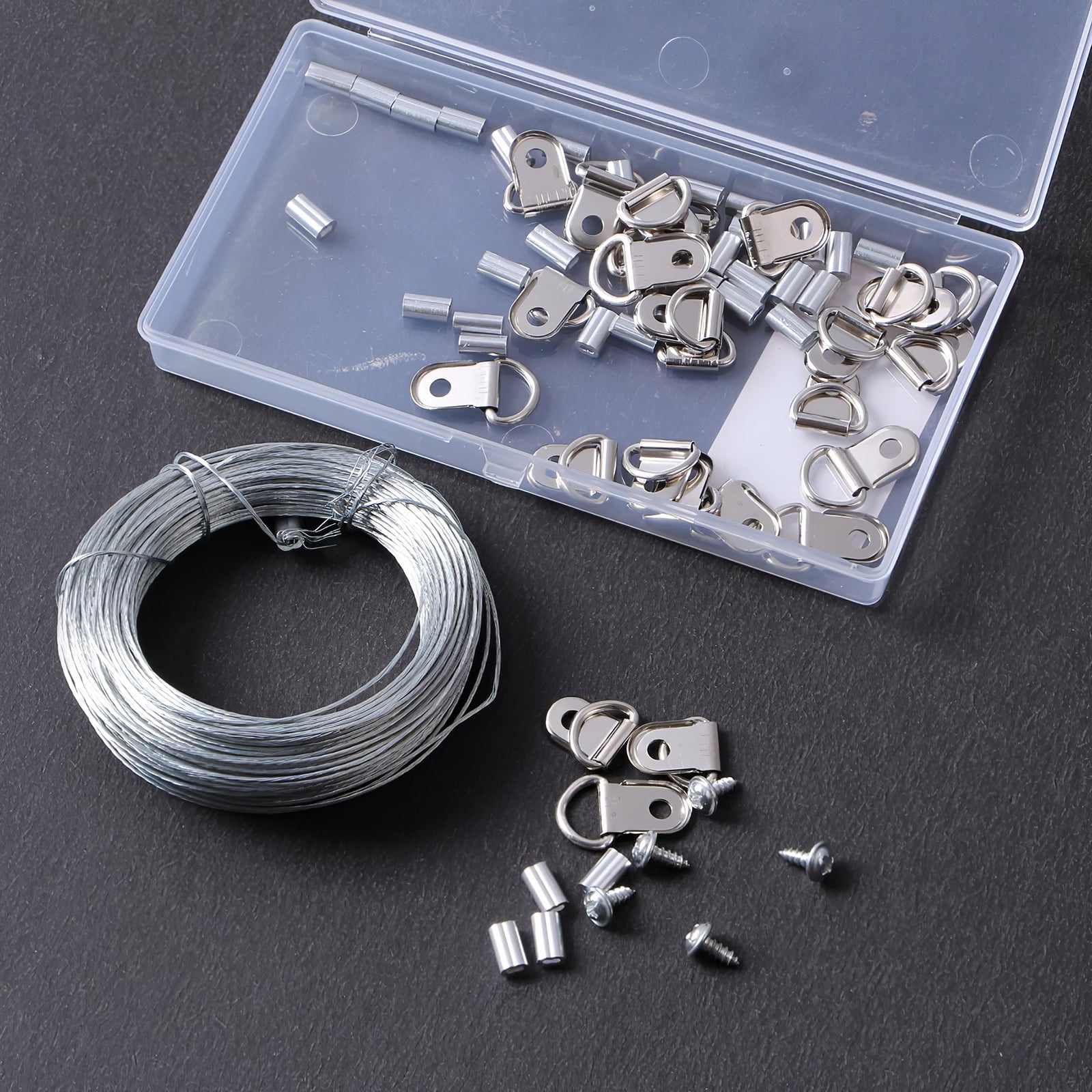 TureClos Photo Frame Hook Set Picture Screws Hanging Kit Ring Hooks Kit