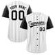 thumbnail image 2 of Camiseta de béisbol personalizada con estampado de rayas y nombre del equipo y número, camiseta deportiva para hombres y niños, 2 of 5