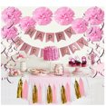 thumbnail image 3 of Juego De Decoración De Fiesta De Feliz Cumpleaños Para Decoración Del Hogar De Fiesta De Princesa Niñas SM SunniMix Decoración del lugar, 3 of 3
