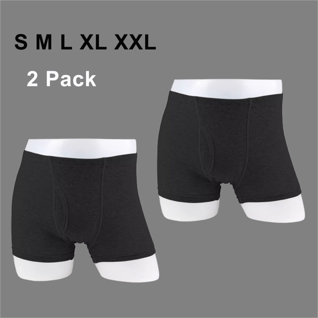 Washable Incontinence Underwear for Men with Front Absorbent Area