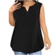 thumbnail image 3 of Tops para adolescentes,Camisola de cuello en V para mujer, sin mangas, con botones, de imitación de tela, corte entallado, ideal para uso diario y en casa, sopatenor, 3 of 9