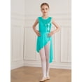 thumbnail image 2 of iiniim Girl's Irregular Hem Lyrical Dance Costume Sequin Halter Ballet Contemporary Dress Size 6-16 Mint Green 16, 2 of 7
