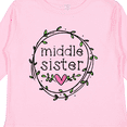 thumbnail image 4 of Inktastic Middle Sister Leaves, Circle, Heart Girls Long Sleeve Toddler T-Shirt, 4 of 5