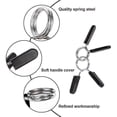thumbnail image 3 of 6 Pack 1 Inch (25 mm) Barbell Clip -Dumbbell Spring Collars for Standard Weight Bar,Working Out,Str, 3 of 5