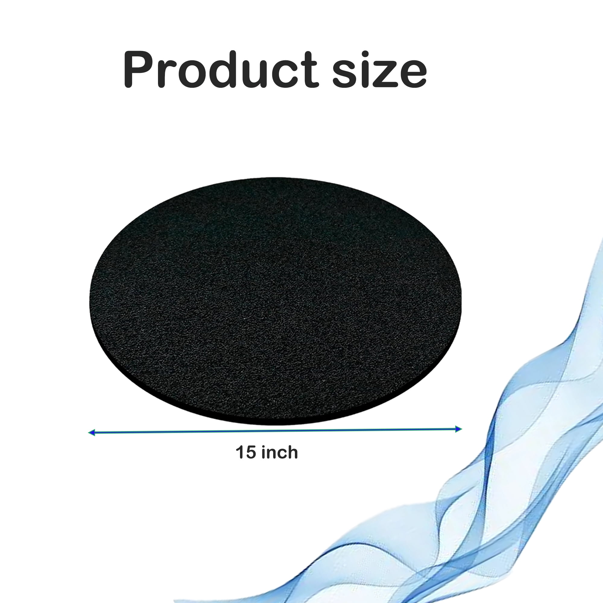 Genligt Round Splash Pad for 1.5-20 Gal Drip Catcher Pan for Car Transmission Oil Changing Drain Tray Oil Drain Pan, 4 Pack