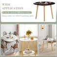 thumbnail image 3 of 12 hombres en pugna-theme Fitted Round Tablecloths Elastic Edged Table Covers Waterproof Table Cloth for Kitchen Holiday Party Tables Decor 120cm, 3 of 6