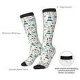 thumbnail image 6 of Fotbe Eiffel Tower print Women's Men's Novelty Crew Socks Cotton Socks Knee High Socks for Walking,Running,Nurses,Pregnancy, 6 of 8