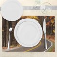 thumbnail image 3 of Ambesonne Fall Place Mats Set of 4, Roadway Mountains Travel, Standard Size, Multicolor, 3 of 6