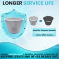 thumbnail image 6 of Poolzilla 1 Pack 8" Weighted Skimmer Basket for SP1070, Heavy Duty Skimmer Basket for Pool Maintenance, Included Weight and Handle for Ease of Use, 6 of 6