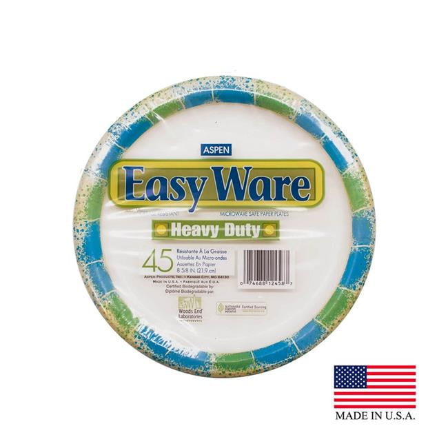Aspen Products 12458 PE 8.75 in. Easy Ware Coated Paper Plate Case of