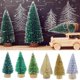thumbnail image 2 of 12 Pieces Artificial Mini Christmas Tree Figurine Sisal Silk Cedar Mini Miniature Micro Landscape Home Room Table Top Decoration, 2 of 4