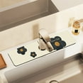 thumbnail image 6 of Sink Faucet Guard & Absorption Pad For Kitchen, Bathroom Or Laundry, Anti-mould, Quick-drying, Drip Mat For Sponges, Eliminates Water Marks, Xinsrenus Under $5! Sink Faucet Guard & Absorption, 6 of 7