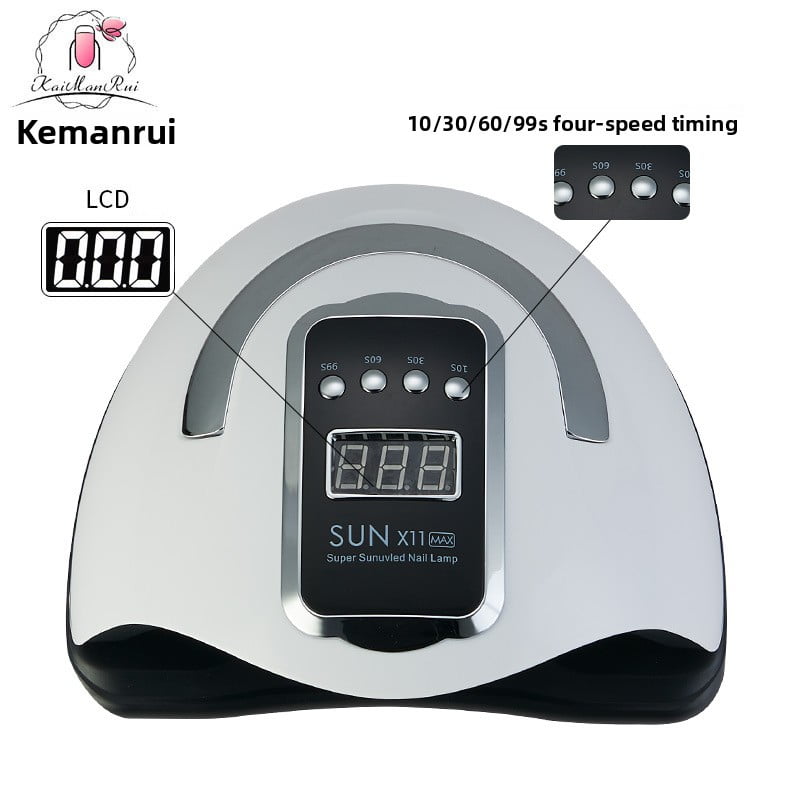 SmartTouch Pro Nail Lamp with Handle - High Power LED/UV Nail Dryer, Intelligent Sensor Fast Curing Light for Gel Polish, Portable Manicure Machine for Home & Salon