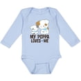 thumbnail image 3 of Inktastic My Poppa Loves Me Grandson Boys Long Sleeve Baby Bodysuit, 3 of 5