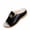 Black, variant on Wedge Sandals for Women Summer Platform Open Toe Beach Slides Sandals Comfort Slip-On Walking Shoes, Beige Size 7.5