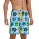thumbnail image 2 of Balery Cartoon Monster Pantalones cortos de pijama de punto de algodón para hombre con cinturilla y bolsillos-Large, 2 of 6