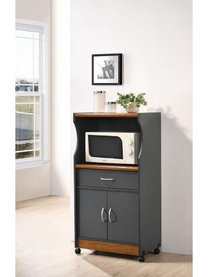 Hodedah Microwave Kitchen Cart, Multiple Colors - Walmart.com