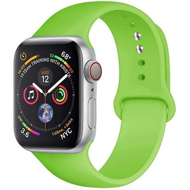YuiYuKa Silicone Strap Sport Band Compatible with Apple Watch Bands 41mm 49mm 45mm 40mm 44mm 38mm 42mm,Soft Belt Smartwatch Wrist Sport Band for iwatch Series 9 3 4 5 6 SE 7 8 - Green