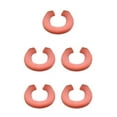 thumbnail image 2 of Thinsony Acrylic Fibers Made Toilet Mat Removable And Fits Most Toilets U Shape Orange 5Set, 2 of 6