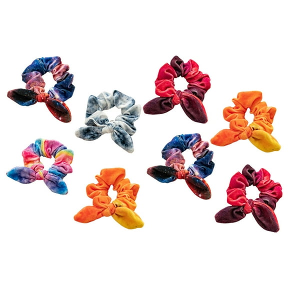 FENGGUIQU 8Pcs Color Soft Scrunchies Assorted Hair from Pulling for Elegant Style