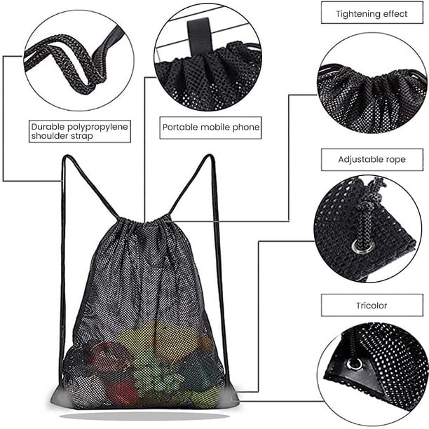 Mesh drawstring bags sale