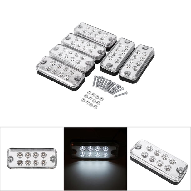 Marcador Lateral De Espacio Libre 6 Piezas 8 Remolque De Camión Indicador LED