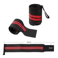 thumbnail image 2 of Muñequera DeadLift FLhrweasw Correa Transpirable para Gimnasio Fitness Rojo, 2 of 5