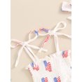 thumbnail image 6 of Bagilaanoe 4th of July Newborn Baby Girl Summer Rompers Dress (3 Months, 12 Months & 18 Months), 6 of 8