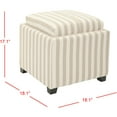thumbnail image 5 of SAFAVIEH Harrison Single Tray Ottoman Tan / White, 5 of 7
