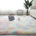 thumbnail image 4 of Fluffy Rug for Kids Room Decor, Shag Area Rugs for Boys Girls Bedroom, Plush Soft Carpet for Baby Nursery, Thick Fuzzy Carpets for Teen Dorm Floor, Small Rug, 4 of 8