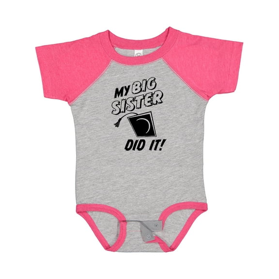 Inktastic My Big Sister Did It Boys or Girls Baby Bodysuit