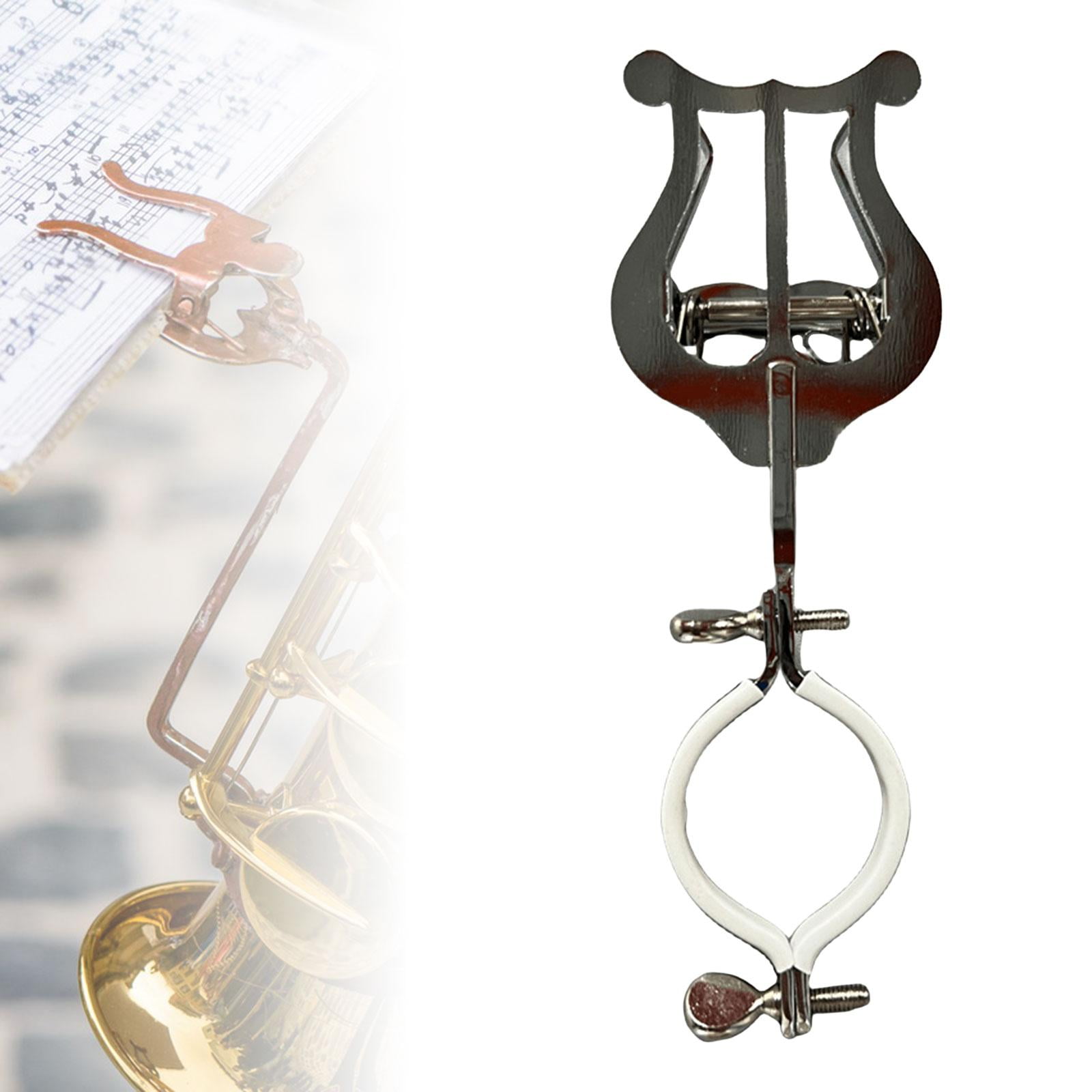Rushawy Music Clip Stand Universal Lightweight Trumpet Marching Lyre for Trombone Cornet