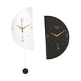 thumbnail image 3 of Reloj de pared de de doble cara reloj decorativo silencioso, creativo, creativo, metal elegante decoración de la pared de la pared para el, 3 of 8