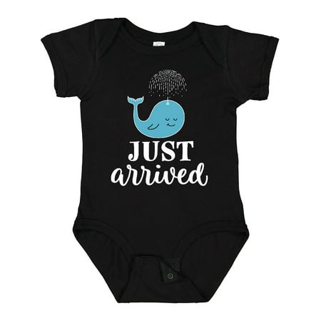

Inktastic Just Arrived Baby Boy Whale Gift Baby Boy Bodysuit