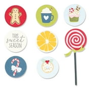 Sizzix Framelits Die & Stamp Set By Olivia Rose 10/Pkg-Dessert Treats
