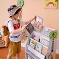 thumbnail image 2 of Fantasy Fields Sunny Safari Kids Book Display Storage Cabinet, 2 of 10