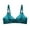 Green, variant on Lovskoo 2024 Women's Plus Size Front Closure Wirefree Jacquard Back Support Posture Bra Solid Color Soft Cotton Bra Black-2XL