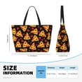 thumbnail image 4 of Disketp Cartoon Pizza Large Capacity Beach Bag, Waterproof Sandproof Beach Swim Pool Bag Tote Bag for Women, 4 of 7