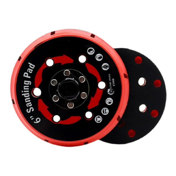 Almohadilla de placa de molienda de gancho y bucle de múltiples agujeros para almohadillas para almohadillas para carpintería para carpintería 6 pulgadas