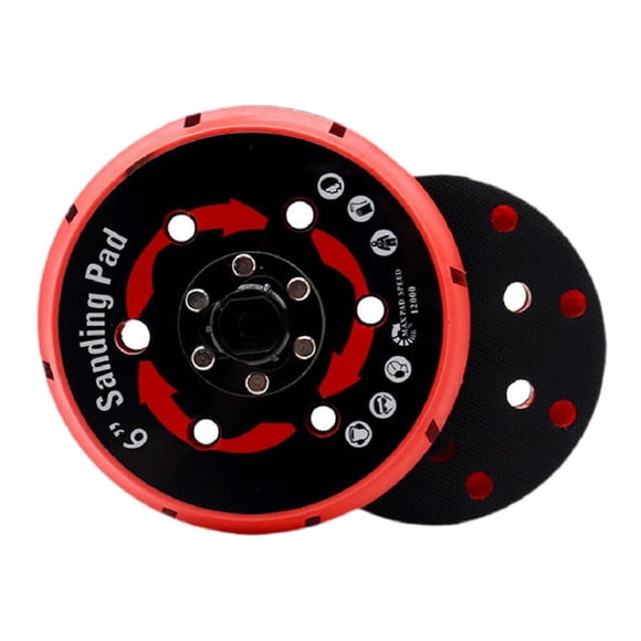 Almohadilla de placa de molienda de gancho y bucle de múltiples agujeros para almohadillas para almohadillas para carpintería para carpintería 6 pulgadas