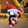 thumbnail image 2 of Pingüino inflable navideño GOOSH con bastón de 150 cm, 2 of 14